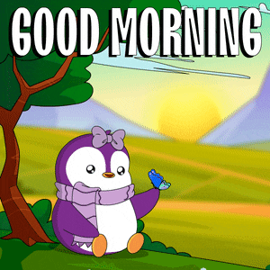 Good Morning Penguin with Butterfly