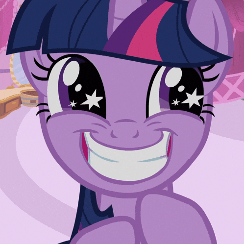 Twilight Sparkle's Big Happy Smile