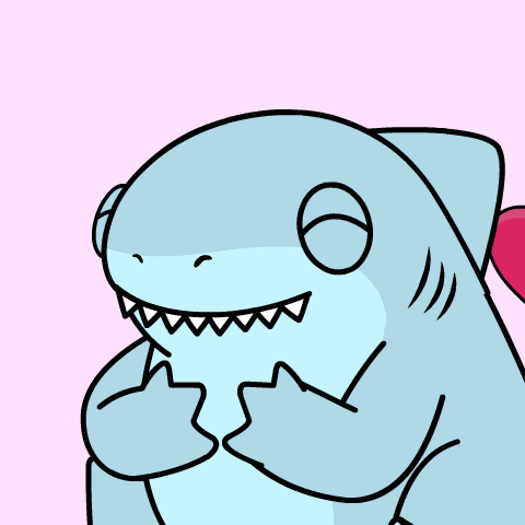 Cute Shark Puppy UwU Heart