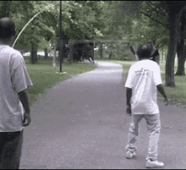 Man Trips While Jump Roping in Park
