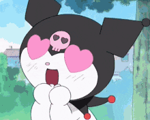 Kuromi with Heart Eyes