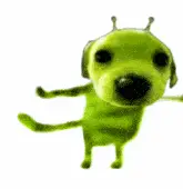 Gog Alien Green Dog Dancing Meme