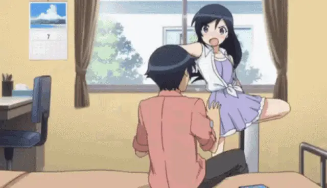 Anime Girl Delivers a Powerful Kick