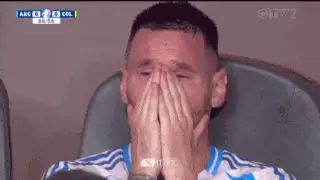 Lionel Messi Crying During Copa America Match