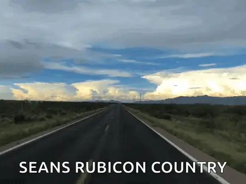 Driving on Sean's Rubicon Country Highway