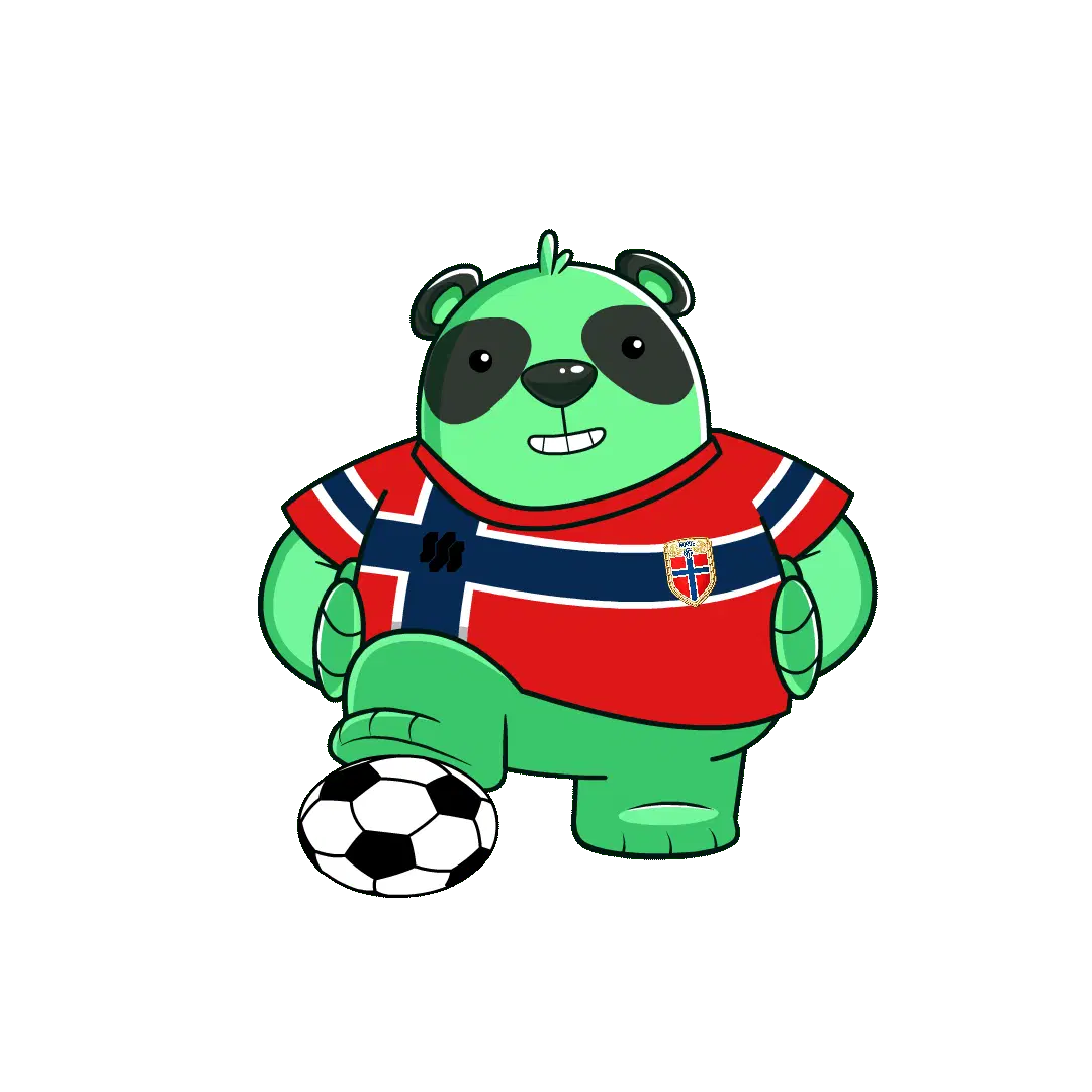 Green Panda Norway World Cup Quarter Finalist | FIFA World Cup Sticker
