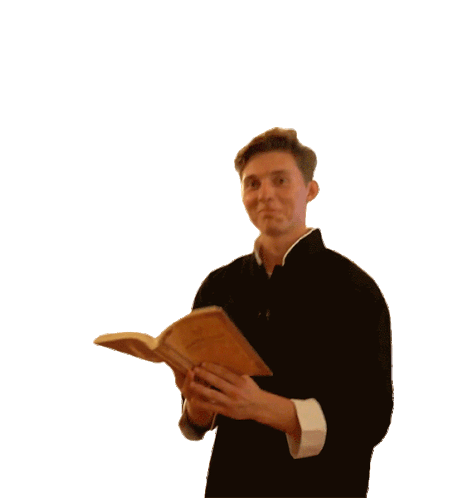 Awkward Brandon William with Book Sticker