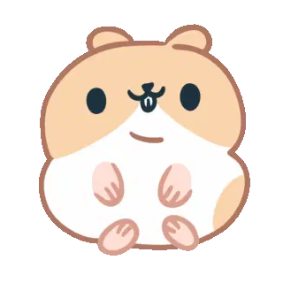 Hammy Ham Blinking Sticker