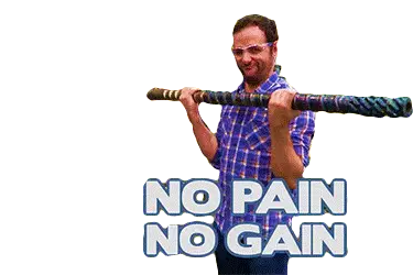 Ibere Thenorio: No Pain No Gain Workout Sticker