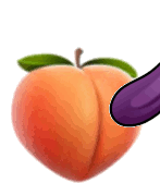 Zeyzey Peach Eggplant Sticker