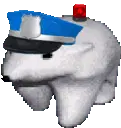 Police Bear Sticker