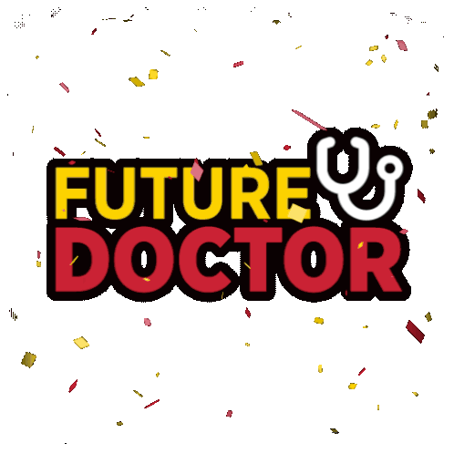 Future Doctor UMB 2025 Graduation Confetti Sticker