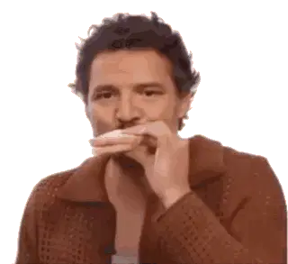 Pedro Pascal Eating Cookie