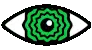 Donald Duck Trump Pixel Art Eye Sticker