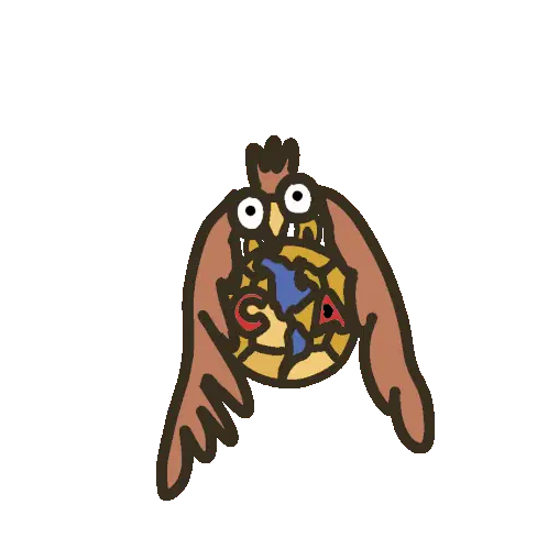 Club América Águilas Cartoon Owl Soccer Emblem Sticker