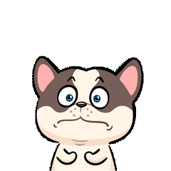 Pawsum Playpawsum Shocked Dog Sticker