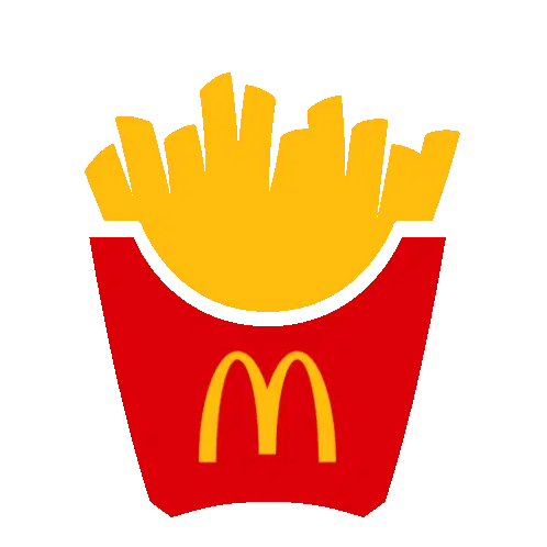 McDonald's Fries Box Animated Sticker