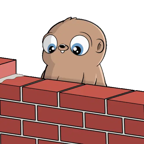 Cute Animal Building Brick Wall with Trowel