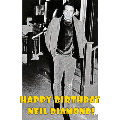 Happy Birthday Neil Diamond! Animated Sticker