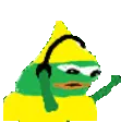 Donk Jam Frog Waving Sticker