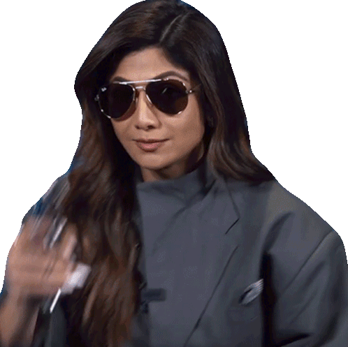 Shilpa Shetty Shooting Gun Pew Pew Sticker