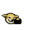Lihkg Dog FBI Open Up Pixel Art Sticker