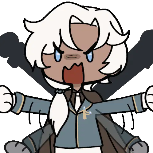 Mirage Noir Thierry: Angry Chibi Tantrum Sticker