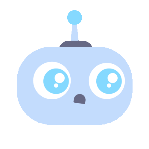 Cute Kawaii Robot Drooling Sticker