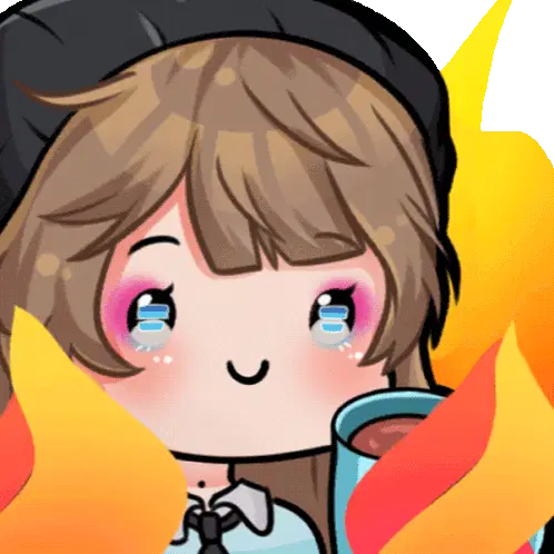 Ifera Anime Girl in Fire: This is Fine Meme