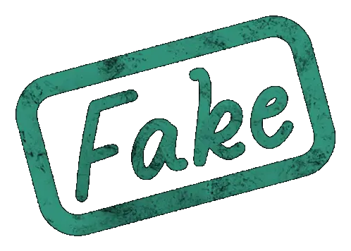 Fake Stamp Sticker