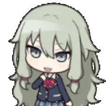 Nene Kusanagi Chibi Sticker - Smiling & Playful