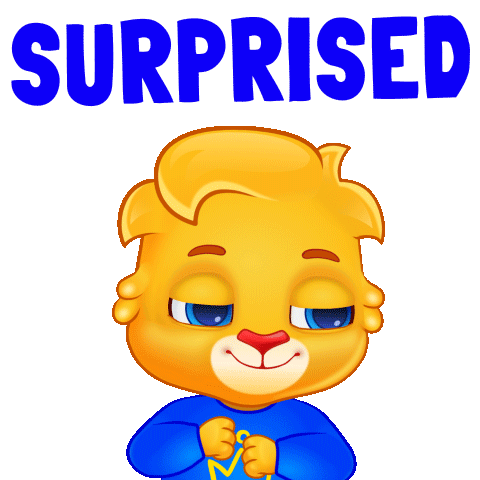 Surprised Cartoon Character Sticker