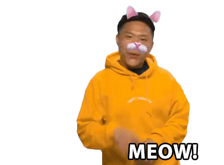 Meow Purr Cat Man Sticker