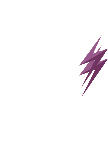 Purple Lightning Bolts Voltage Street Wear Sticker