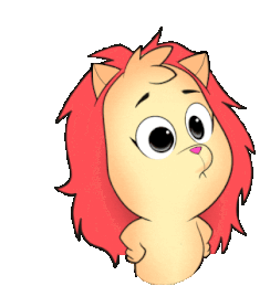 PCM Pet City Mania Lion Surprised Sticker