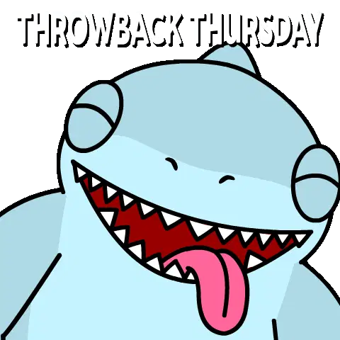 Shark Puppy Throwback Thursday Sticker
