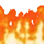 Pixel Art Forest Fire Sticker
