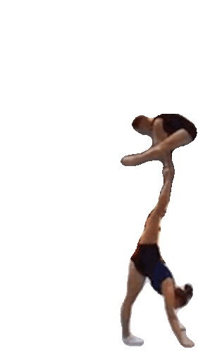 Gymnastics Acrobatic Balance Act Sticker