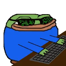Gladgers Hacker Gers Guardians Of Galaxy Frog Typing Sticker