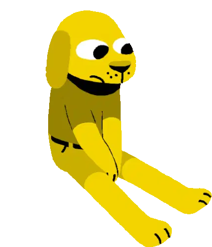 Jared D Weiss's Bored Frog Dog Log Character