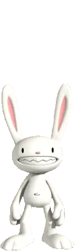 Sam & Max Max the Rabbit Bouncing Sticker