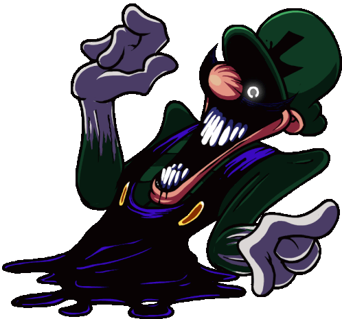 Luigi Right Pose - FNF Mario's Madness Sticker