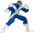 X-Men Cyclops Optic Blast Pixel Art Sticker