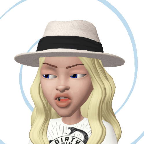 Confused Cartoon Girl Zz Zzz Sticker