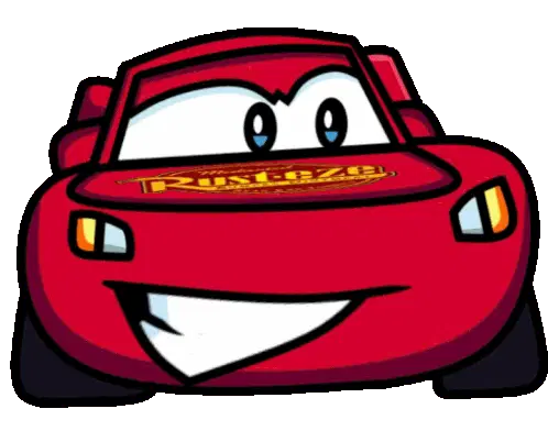 Chibi Lightning McQueen Rayo Cartoon Sticker