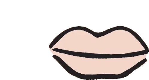 Animated Kissing Lips Sticker