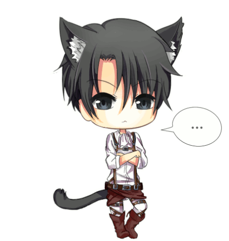 Angry Chibi Neko Levi Ackerman Dialogue