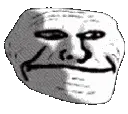 Troll Face Grinning Meme Sticker