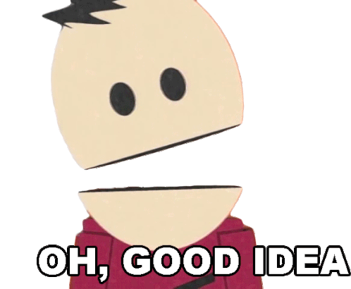 Terrance Says Oh Good Idea South Park Sticker