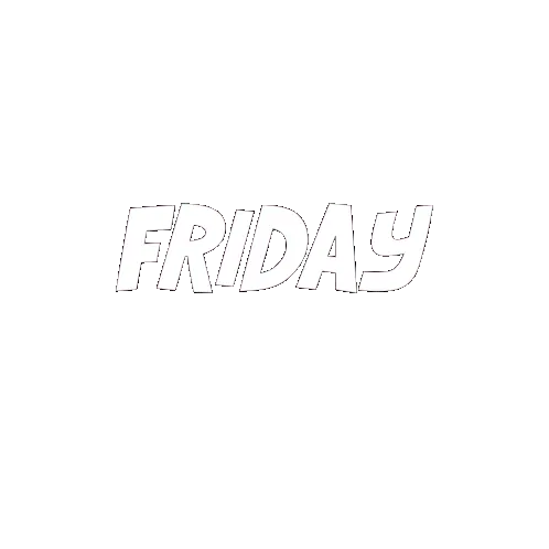 Animated Layered Friday Friyay Sticker
